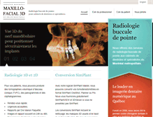 Tablet Screenshot of maxillofacial3dmontreal.com